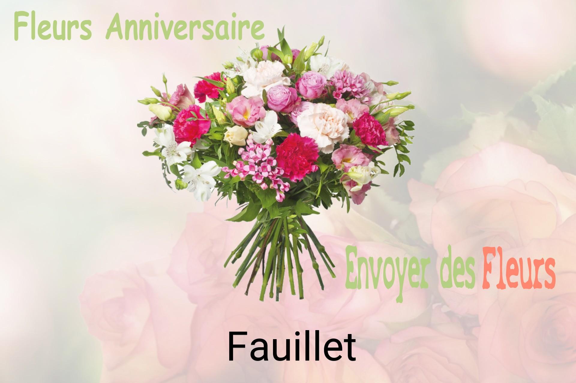 Bouquet de fleurs d’anniversaire livré à Fauillet