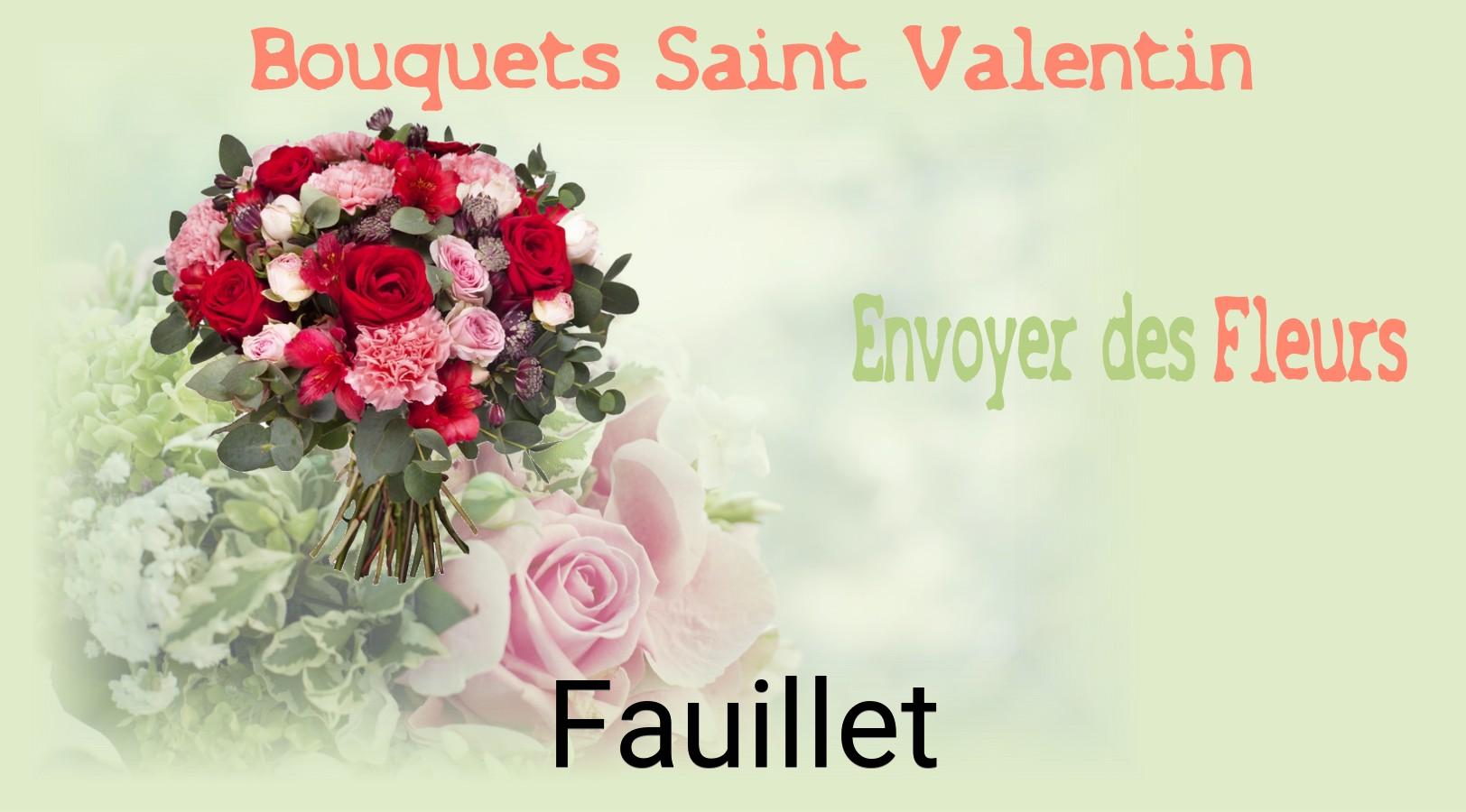 Roses de Saint-Valentin livrées à Fauillet